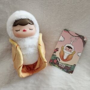 POP MART PUCKY Forest Party Leaf Baby Vinyl Plush Pendent 🍂